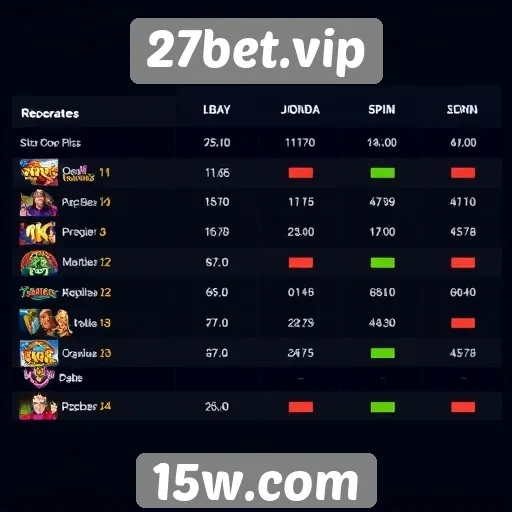 Comparação de jogos disponíveis no 27bet.vip
