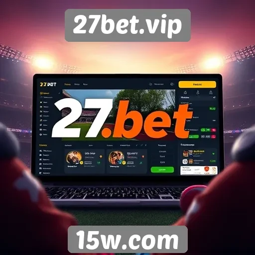 Interface e design do site 27bet.vip